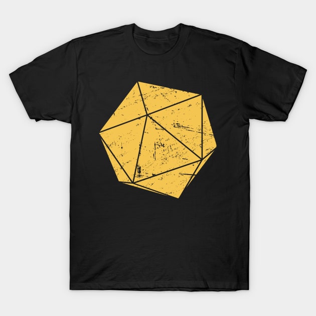 Retro Distressed Soviet D20 | Roleplaying Game T-Shirt by Wizardmode